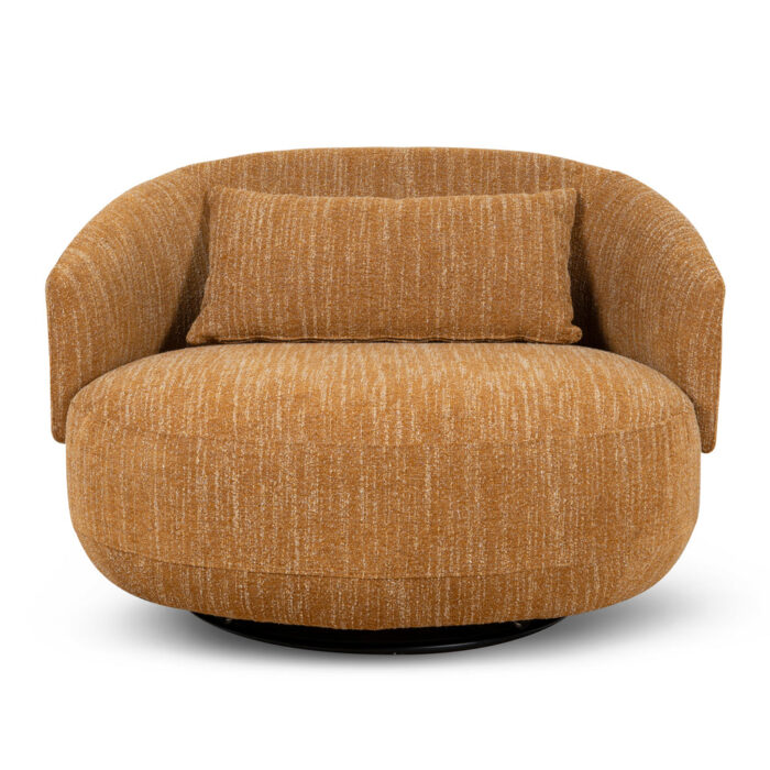 Milo Swivel Armchair – Ginger Brown Comfort & Design