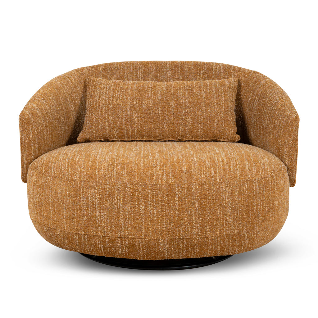Milo Swivel Armchair – Ginger Brown Comfort & Design