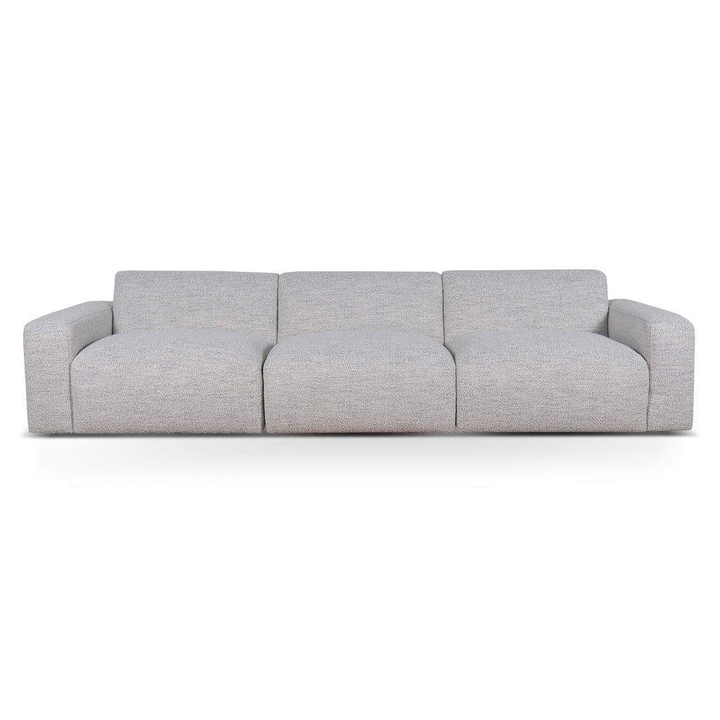 Eno 4 Seater Fabric Sofa in Fog Grey - Durable Comfortable Living Room Furniture