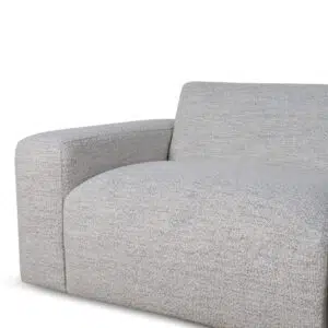 Eno 4 Seater Fabric Sofa in Fog Grey - Durable Comfort