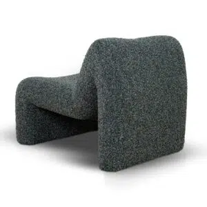 Liven Green Boucle Lounge Chair - Modern Comfort Design