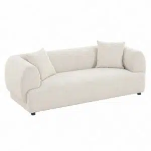 Luna 3-seater cream sofa for modern living