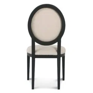 Light Beige Fabric Dining Chair with Black Frame - Quora Set of 2