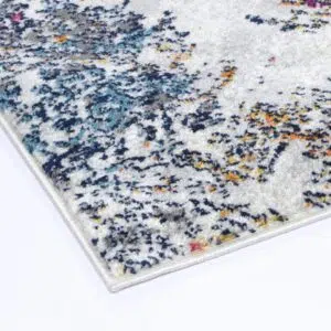 Provence Stonewashed Light Grey & Dark Blue Rug - Home Decor