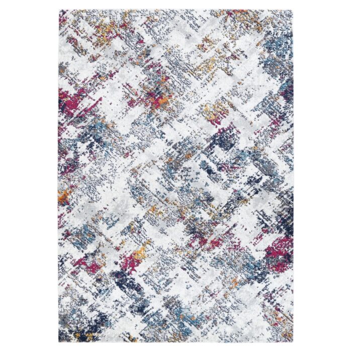 Provence Stonewashed Light Grey & Dark Blue Rug