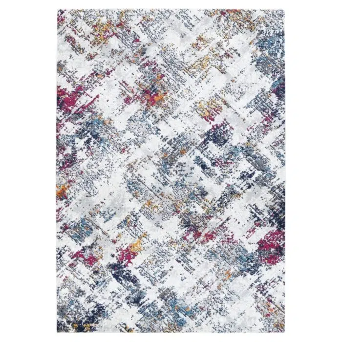 Provence Stonewashed Light Grey & Dark Blue Rug