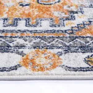 Provence Sunburst Terracotta & Cream Rug - Nature-Inspired Design