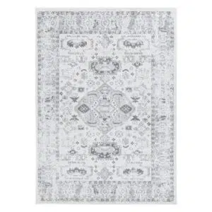 Provence Trellis Cream Light Grey Rug - Elegant Timeless Design
