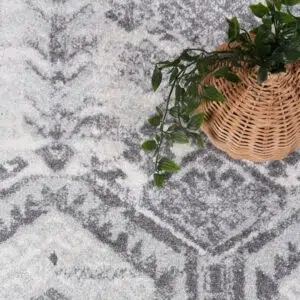 Provence Style Azure Grey Rug – Natural Elegance & Modern Design