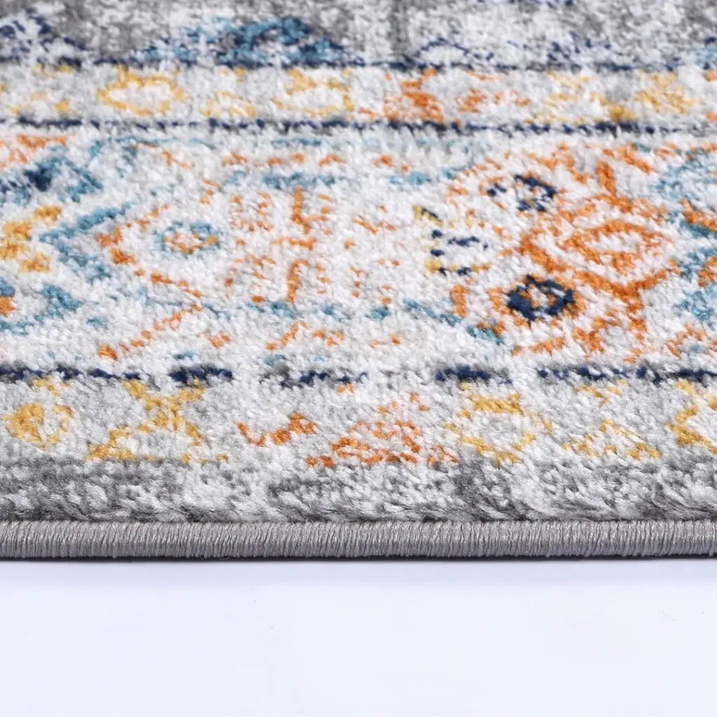 Provence Interlocking Grey & Terracotta Rug