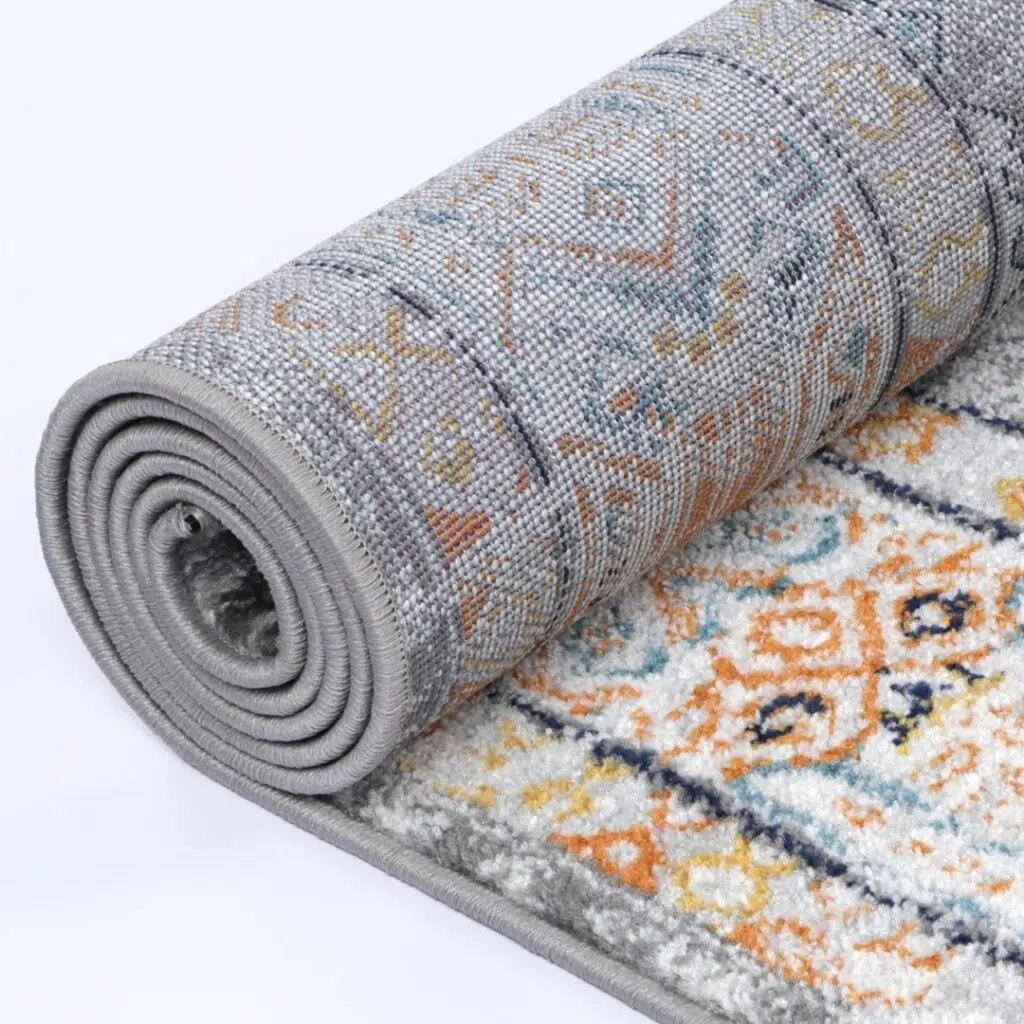 Provence Interlocking Grey & Terracotta Rug - Mediterranean Elegance