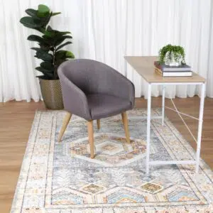 Provence Interlocking Grey & Terracotta Rug - Mediterranean Elegance