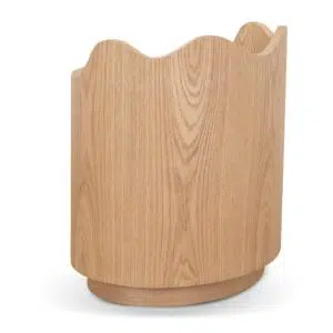 Orvin 51cm Natural Bedside Table with Ash Veneer and Drawers