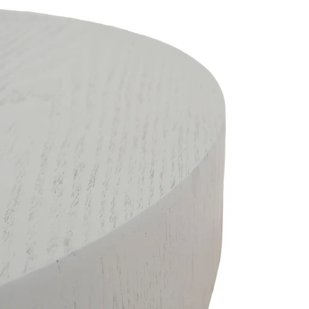 Pryla 49.5cm Round Side Table Light Grey Modern Design