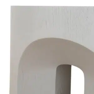 Pryla 49.5cm Round Side Table - Light Grey Modern Design, Durable Fiberglass