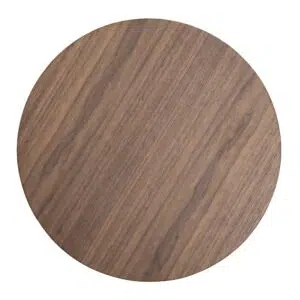 Pryla 49.5cm Round Side Table with Walnut Finish