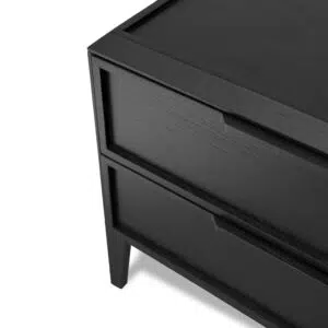 Tali Side Table Full Black Spacious Storage
