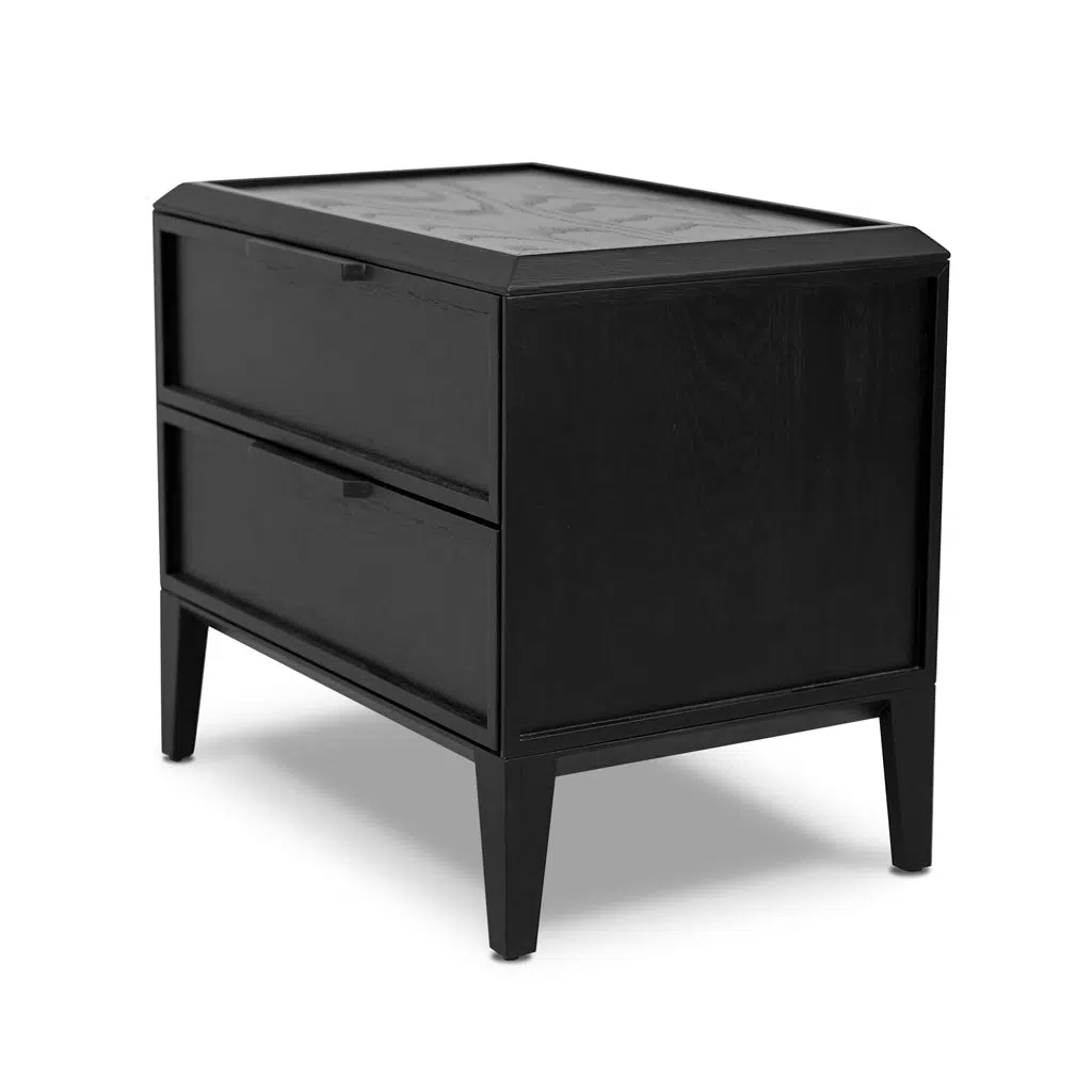 Tali Side Table Full Black Spacious Storage