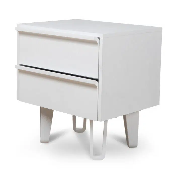 Varo Bedside Table – Full White