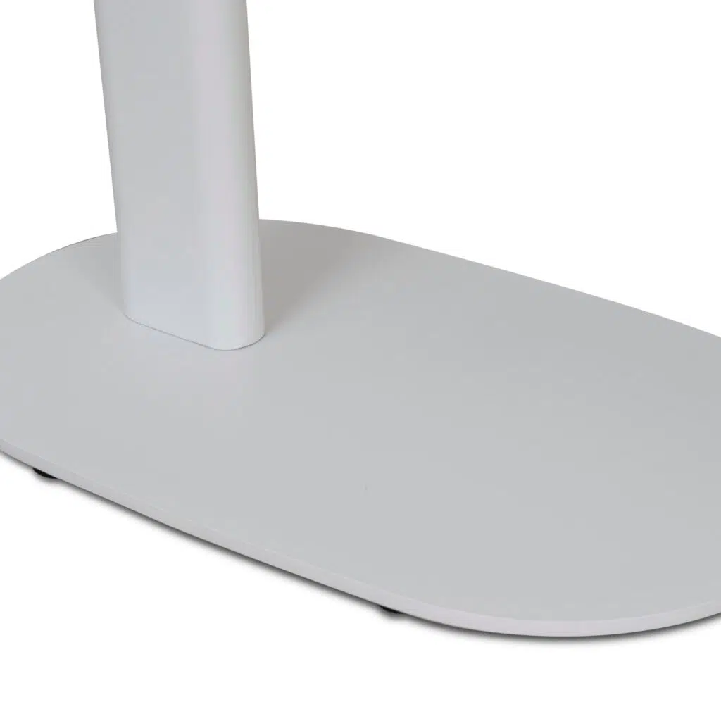 Fira 60cm White Marble Side Table Modern Design