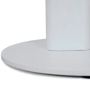 Fira 60cm White Marble Side Table - Modern Design