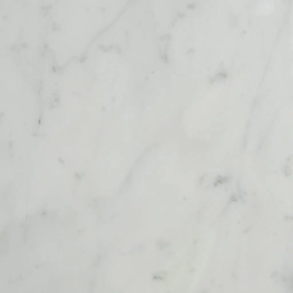 Fira 60cm Marble Side Table - White Base Modern Design