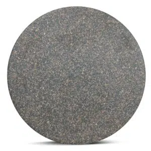Nina 42cm Charcoal Latte Fibre Glass Side Table - Waterproof Stone Texture, Compact Design