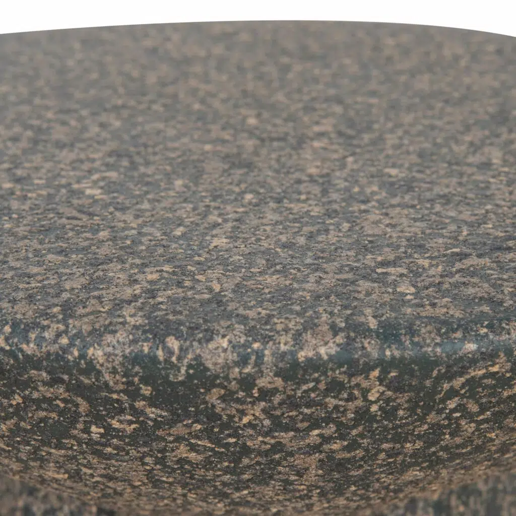 Nina 42cm Fiberglass Side Table - Charcoal Latte, Waterproof Modern Design