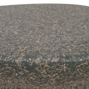 Nina 42cm Fiberglass Side Table - Charcoal Latte, Waterproof Modern Design