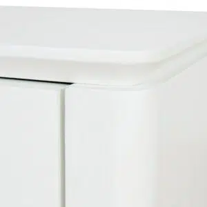 Orvo Bedside Table White Oak Veneer Modern Minimalist Storage Drawer