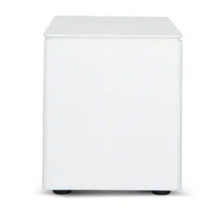 Orvo White Oak Veneer Bedside Table Luxurious Storage