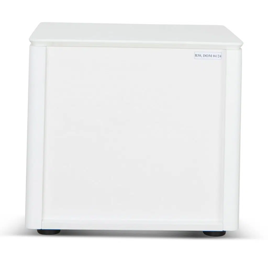 Orvo Bedside Table White Oak Veneer Storage Drawer