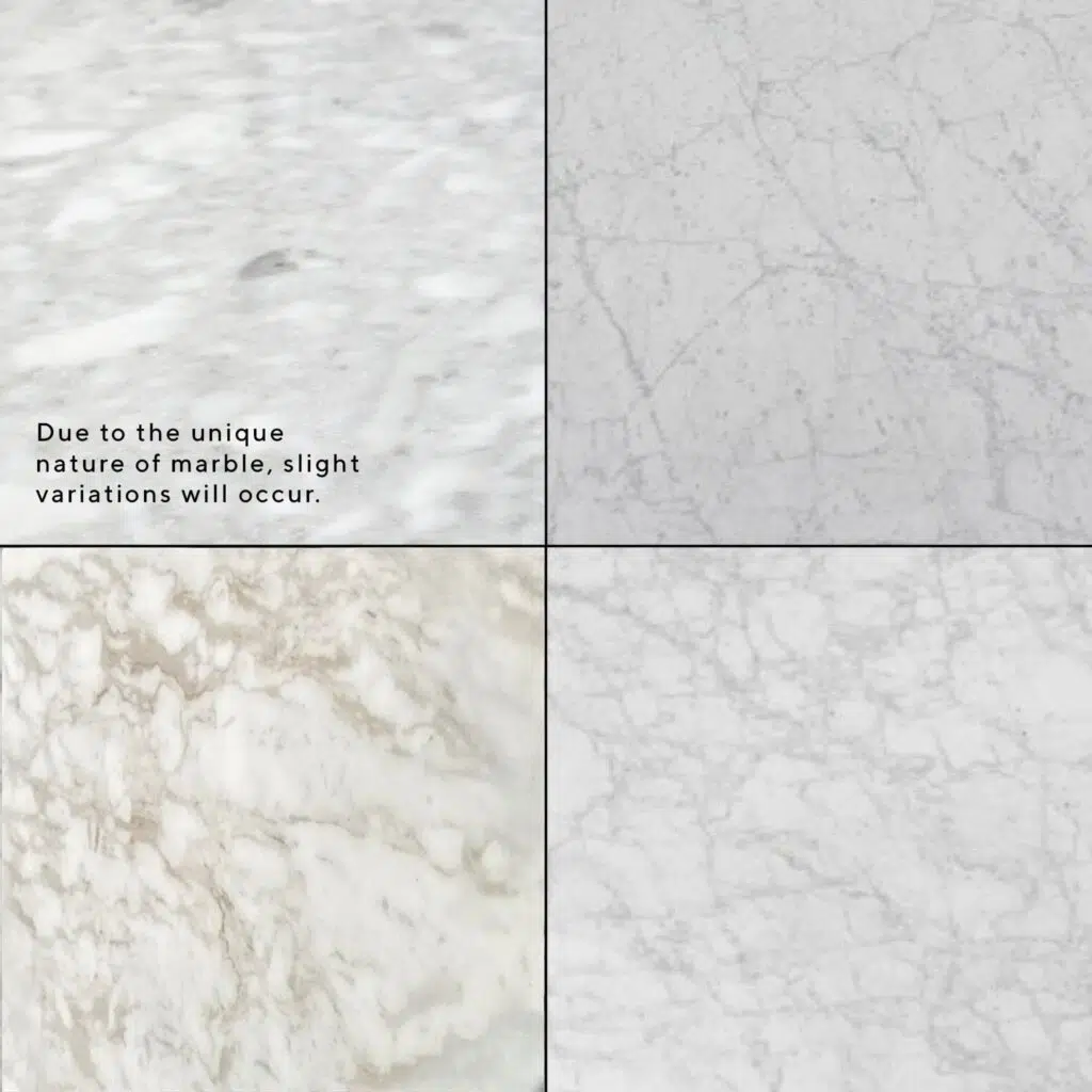 110cm Black Base Marble Coffee Table Modern Design