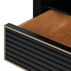 Avery 2m TV Entertainment Unit Textured Espresso Black Spacious Storage