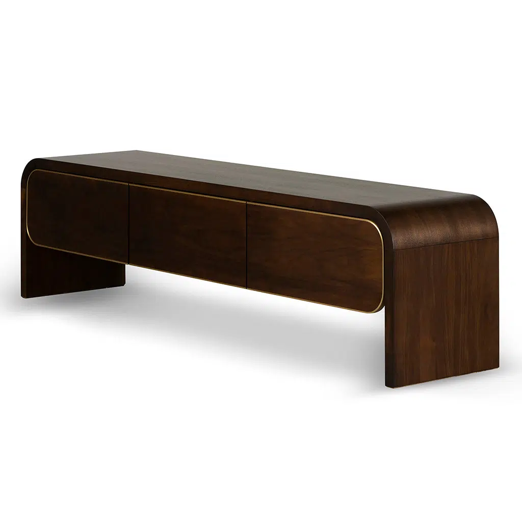 Wylon TV entertainment unit walnut elegant design