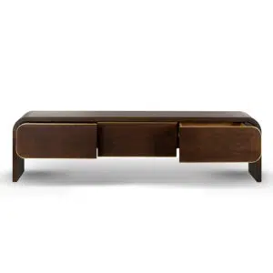 Wylon 2m TV Entertainment Unit Walnut Minimalist Design