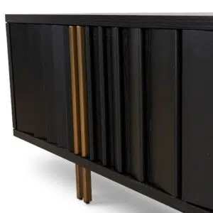 Naroa 2m TV Entertainment Unit – Textured Espresso Black