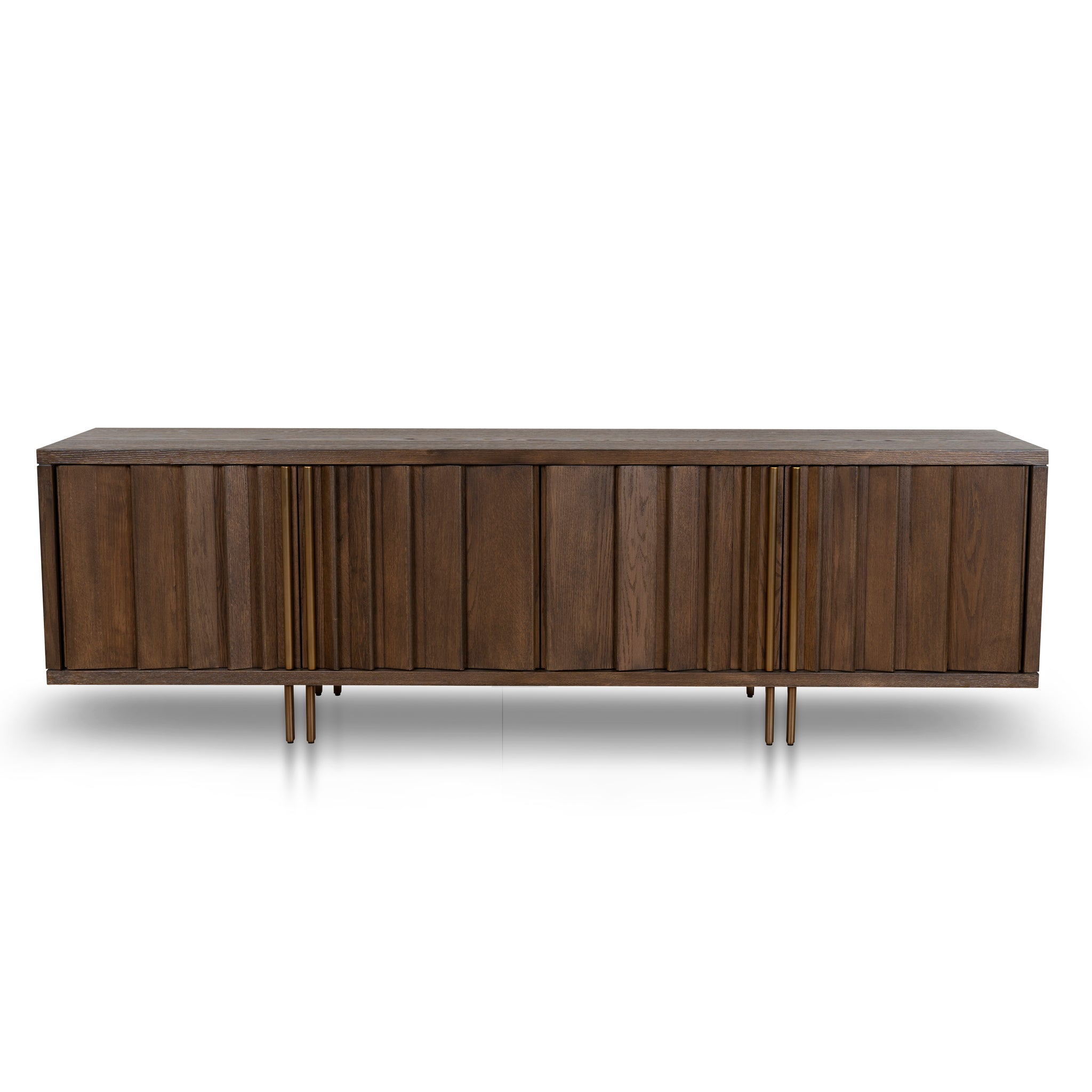 Mira 2m TV Entertainment Unit – Caramel Oak
