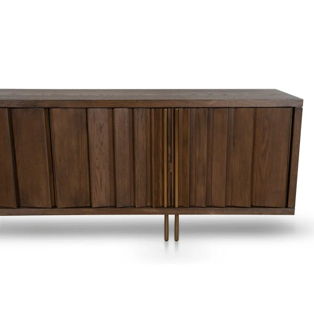 Mira 2m Caramel Oak TV Unit – Modern Industrial Storage