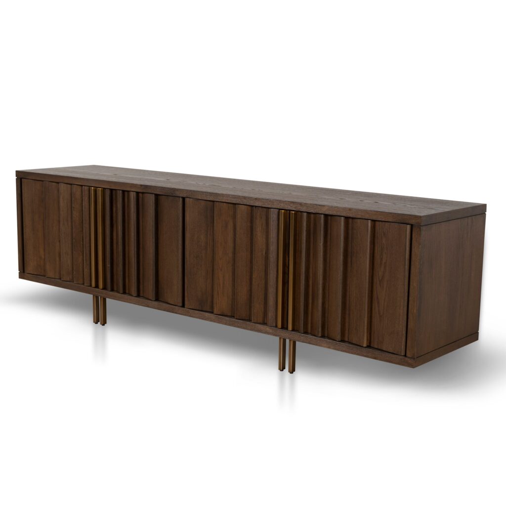Mira 2m TV Entertainment Unit Caramel Oak Storage