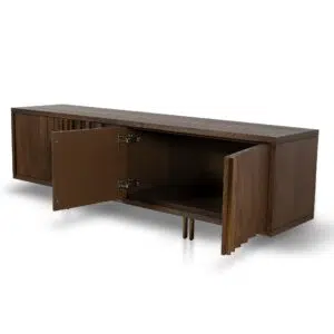 Mira 2m TV Unit Caramel Oak – Modern Industrial Storage