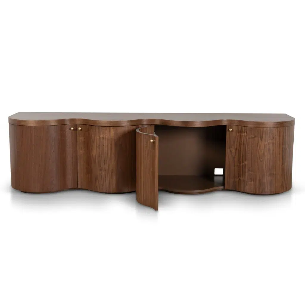 Tira 2.15m Light Walnut TV Entertainment Unit - Modern Storage Design