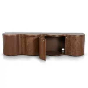 Tira 2.15m Light Walnut TV Entertainment Unit - Modern Storage Design