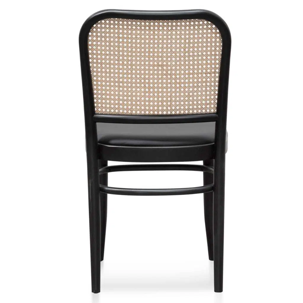 Nina Dining Chair Black Set of 2 Coastal Modern