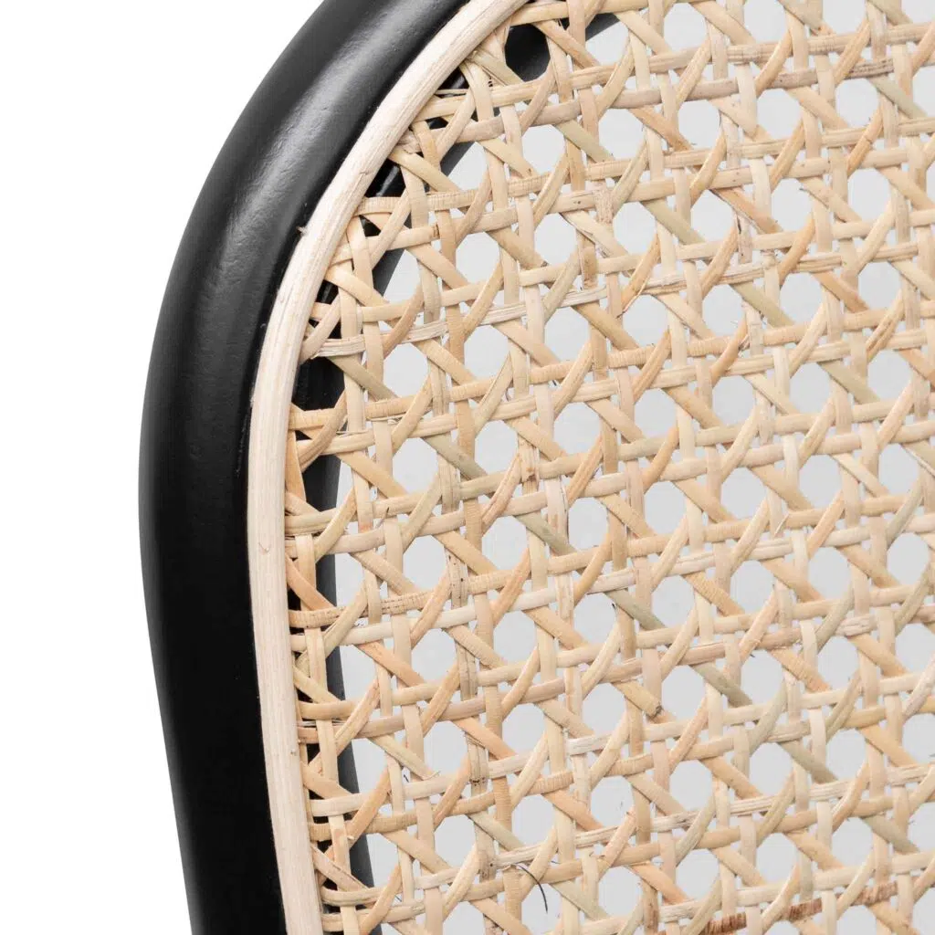 Nina Dining Chair Black Set of 2 Modern Coastal Design