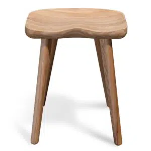 Vena 45cm Natural Barstool Set of 2 – Solid Wood Minimalist Design