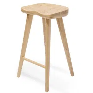 Othar Bar Stool Natural Set of 2 Scandinavian Modern Design