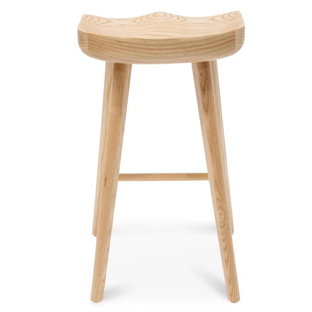 Othar Bar Stool Natural Set of 2 Scandinavian Design
