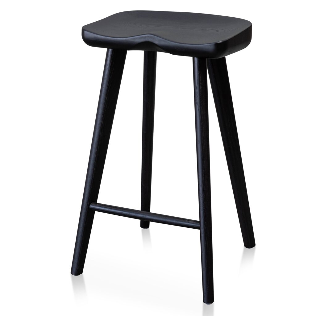 Modern Black Bar Stool Set of 2 for Kitchen Island