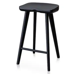 Modern Black Bar Stool Set of 2 for Kitchen Island